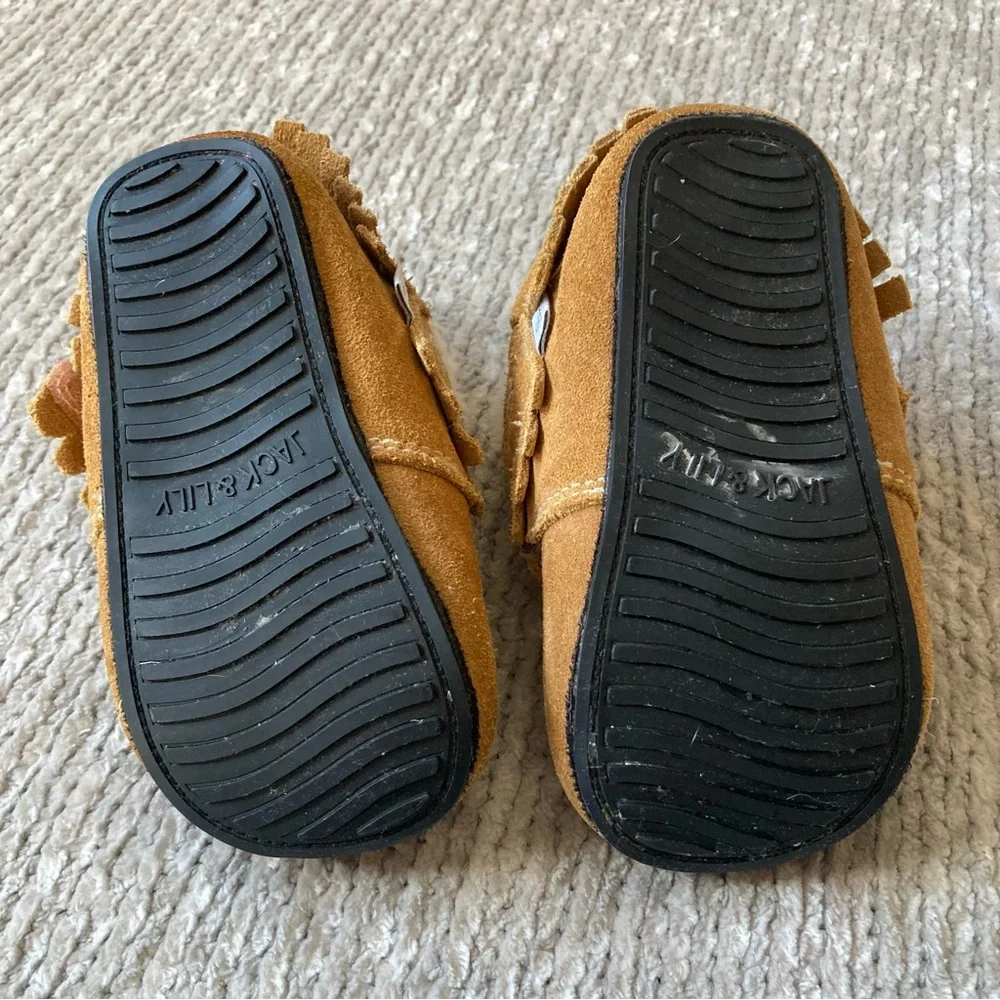 Jack & Lily Adorable Baby Moccasins 24-30 months Faux‎ Fur Lining